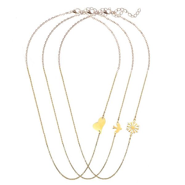pendant necklaces stainless steel minimalist thin asymmetric style bird snowflake heart necklace for women simple jewelry, Silver
pendant necklaces stainless steel minimalist thin asymmetric style bird snowflake heart necklace for women simple jewelry, Silver