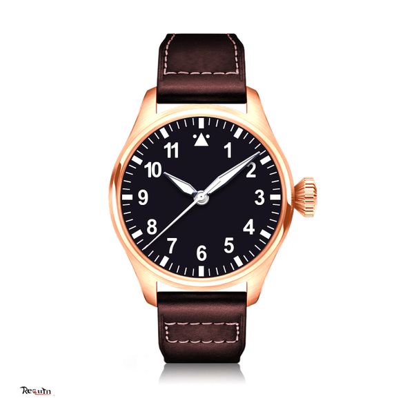 mens automatic mechanical luxury watch classic style 329301 requin brand pilot series three hands black dial gold stainless steel case leath, Slivery;brown
mens automatic mechanical luxury watch classic style 329301 requin brand pilot series three hands black dial gold stainless steel case leath, Slivery;brown