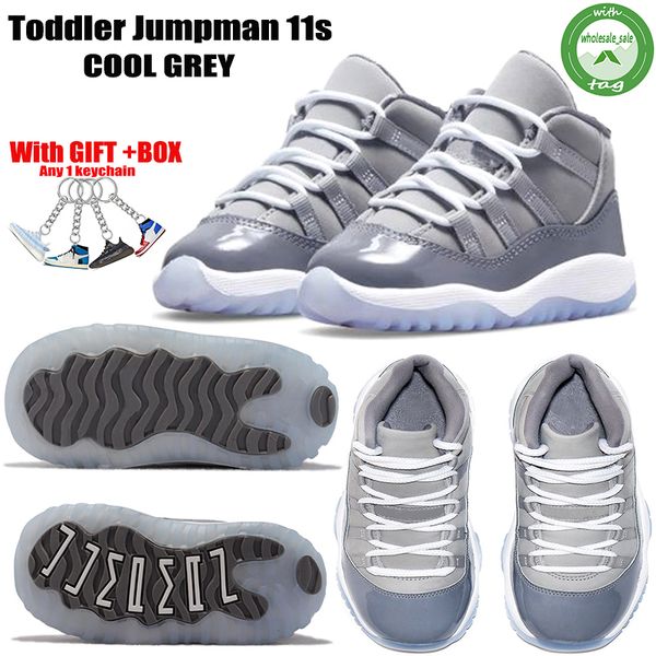 11s 11 cool grey kids baketball shoes fashion designer big boys girls toddler sneakers children trainers with box keychain tag
11s 11 cool grey kids baketball shoes fashion designer big boys girls toddler sneakers children trainers with box keychain tag