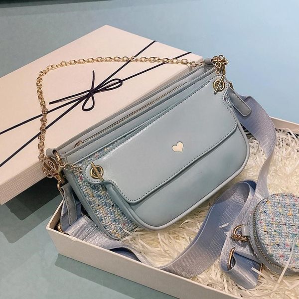 sweet cool girl fashion one-shoulder bag multi-pocket personality cross-body bag heart pendant zero wallet lady handbag
sweet cool girl fashion one-shoulder bag multi-pocket personality cross-body bag heart pendant zero wallet lady handbag