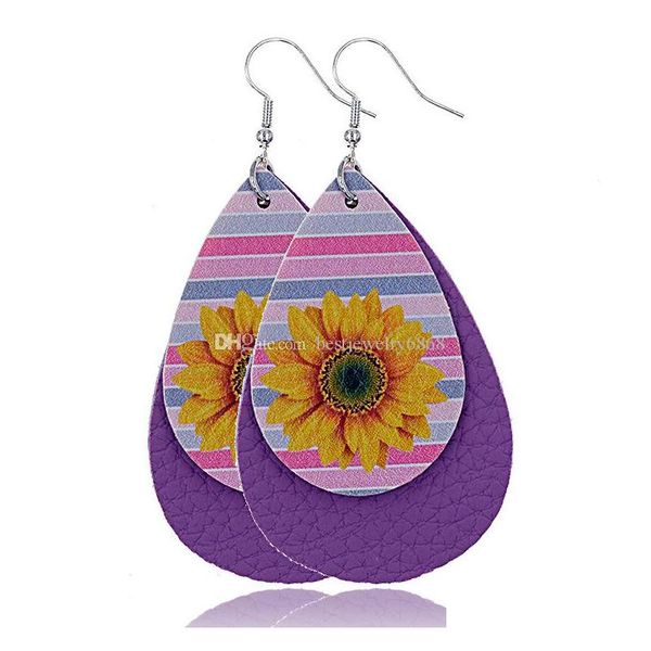 sunflower printed faux leather teardrop earrings colorful layered flower pattern water drop e sqcmpe dh_seller2010, Silver
sunflower printed faux leather teardrop earrings colorful layered flower pattern water drop e sqcmpe dh_seller2010, Silver