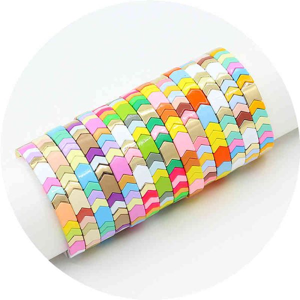 macaron color matching sweet and elegant charm ladies bracelet geometric enamel beads arrow stacking yoga, Golden;silver
macaron color matching sweet and elegant charm ladies bracelet geometric enamel beads arrow stacking yoga, Golden;silver