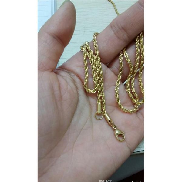 brand diy chains necklace for pendant men/women jewelry gold color stainless steel m twisted ro jlllqj yy_dhhome, Black
brand diy chains necklace for pendant men/women jewelry gold color stainless steel m twisted ro jlllqj yy_dhhome, Black