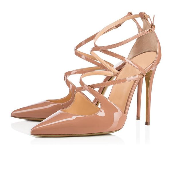 2021 the new women's banquet laca wedding high fashion heels cross scissor shoes rv42, Black