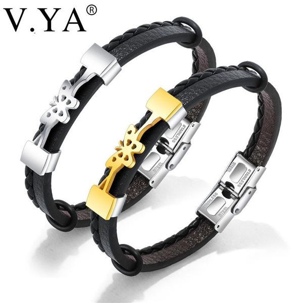 charm bracelets v.ya vintage wrap butterfly leather for men fashion handmade gold silver color stainless steel man jewelries bracelet, Golden;silver
charm bracelets v.ya vintage wrap butterfly leather for men fashion handmade gold silver color stainless steel man jewelries bracelet, Golden;silver