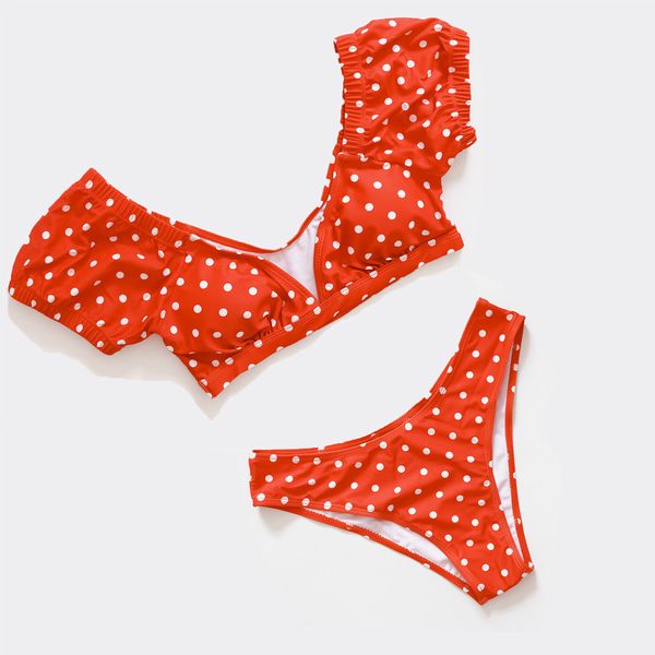 retro white polka dot push up bikini set 2020 short puff sleeve swimsuit women swimwear beach wear swim bath suit y1120, White;black
retro white polka dot push up bikini set 2020 short puff sleeve swimsuit women swimwear beach wear swim bath suit y1120, White;black
