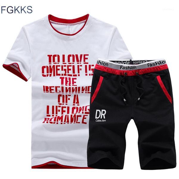 men's tracksuits fgkks 2021 mens fitness tracksuit set summer casual sporting suit fashion men sets outwear short-sleeved shirt +shorts, Gray
men's tracksuits fgkks 2021 mens fitness tracksuit set summer casual sporting suit fashion men sets outwear short-sleeved shirt +shorts, Gray