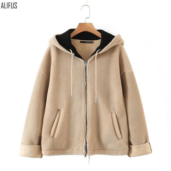 women's wool & blends 2021 winter style european and american fashion temperament hooded warm thick woolen coat, Black
women's wool & blends 2021 winter style european and american fashion temperament hooded warm thick woolen coat, Black