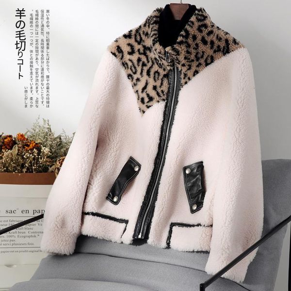sheep real fur clothes shearing korean wool jacket leopard print autumn winter coat women kg-174, Black
sheep real fur clothes shearing korean wool jacket leopard print autumn winter coat women kg-174, Black