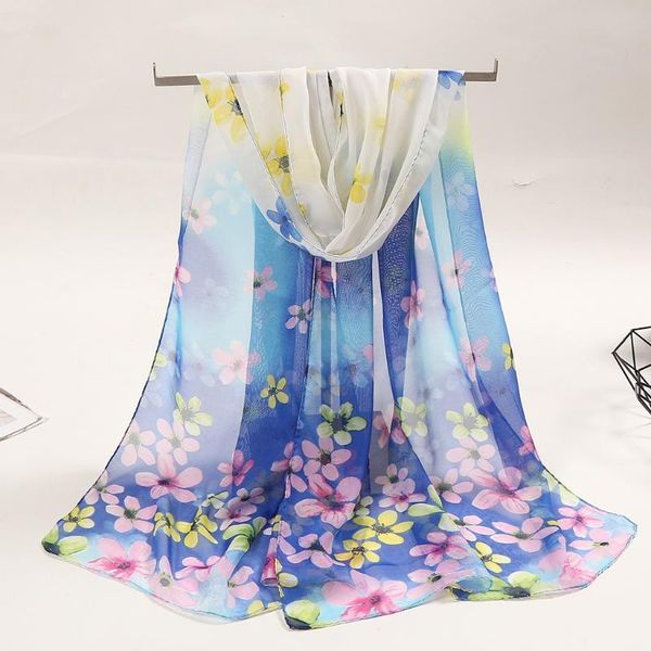 women flower print long soft wrap scarf simulation silk shawl scarves long soft wrap scarf lady neck large new &f14, Blue;gray 
women flower print long soft wrap scarf simulation silk shawl scarves long soft wrap scarf lady neck large new &f14, Blue;gray