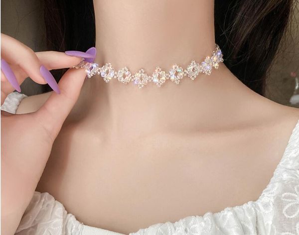 2021 new white glaze zircon necklace, personalized collarbone chain, short choker, korean collar nl-015, Blue;red
2021 new white glaze zircon necklace, personalized collarbone chain, short choker, korean collar nl-015, Blue;red