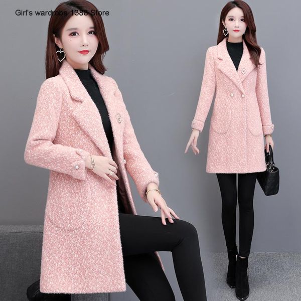 woolen coat women autumn 2020 new fashion temperament foreign style medium long mom coat, Black
woolen coat women autumn 2020 new fashion temperament foreign style medium long mom coat, Black