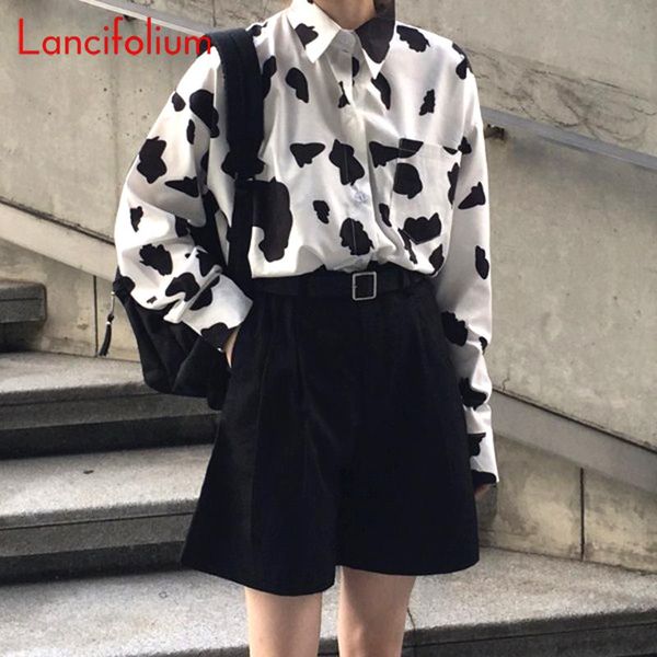 long sleeve cow print long blouse women korean fashion vintage summer oversized shirts ladies plus size and blouses 2020, White
long sleeve cow print long blouse women korean fashion vintage summer oversized shirts ladies plus size and blouses 2020, White