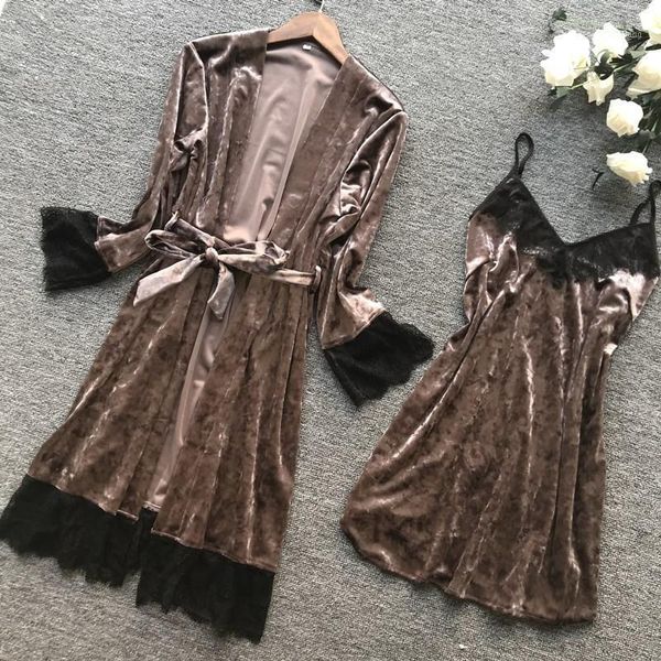 long sleeve women robe set warm autumn nightwear v-neck nighty sleeping dress robe ensembles lingere underwear & sleepwears1, Black;red
long sleeve women robe set warm autumn nightwear v-neck nighty sleeping dress robe ensembles lingere underwear & sleepwears1, Black;red