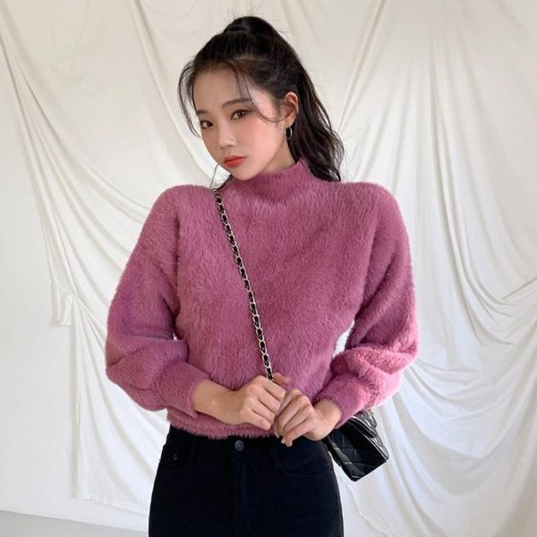 jxmyy 2020 south korea fall/winter korean half turtleneck sweater thicken loose short faux mink lantern sleeve jacket, White;black
jxmyy 2020 south korea fall/winter korean half turtleneck sweater thicken loose short faux mink lantern sleeve jacket, White;black