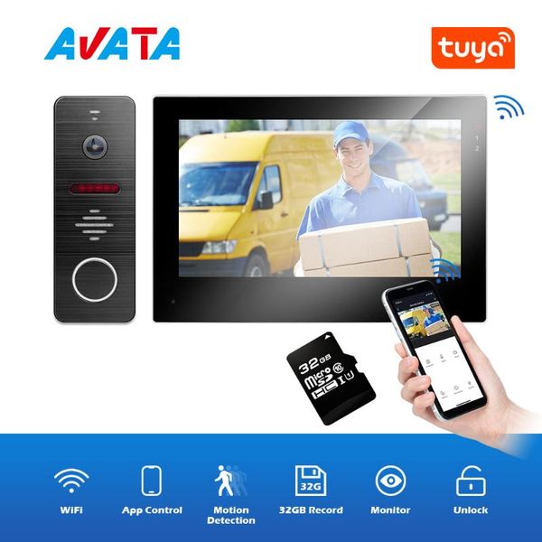 tuya wifi video intercom doorphone 1080p 7 inch monitor support record app control remote unlock smart home doorbell system
tuya wifi video intercom doorphone 1080p 7 inch monitor support record app control remote unlock smart home doorbell system
