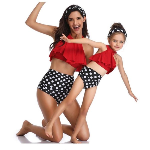 summer new mother daughter swimsuit family matching outfits swimwear mommy and me clothes mom baby bikini mama hanging neck y200713, Blue
summer new mother daughter swimsuit family matching outfits swimwear mommy and me clothes mom baby bikini mama hanging neck y200713, Blue