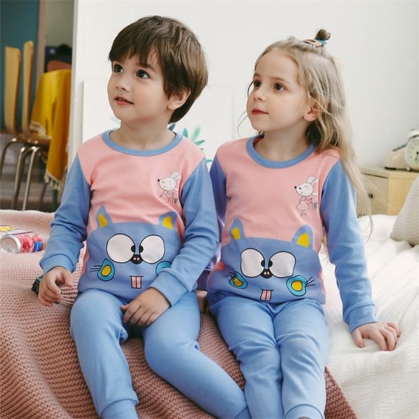 saileroad children's pajamas for girls cotton kids cartoon cat pyajamas set boys long sleeve pyjamas pijama infantil sleepwear lj201216, Blue;red
saileroad children's pajamas for girls cotton kids cartoon cat pyajamas set boys long sleeve pyjamas pijama infantil sleepwear lj201216, Blue;red