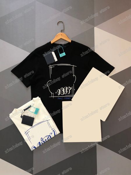 22ss men women designers t-shirts tee 1854 stripe print short sleeve man crew neck paris fashion streetwear black white xs, White;black
22ss men women designers t-shirts tee 1854 stripe print short sleeve man crew neck paris fashion streetwear black white xs, White;black