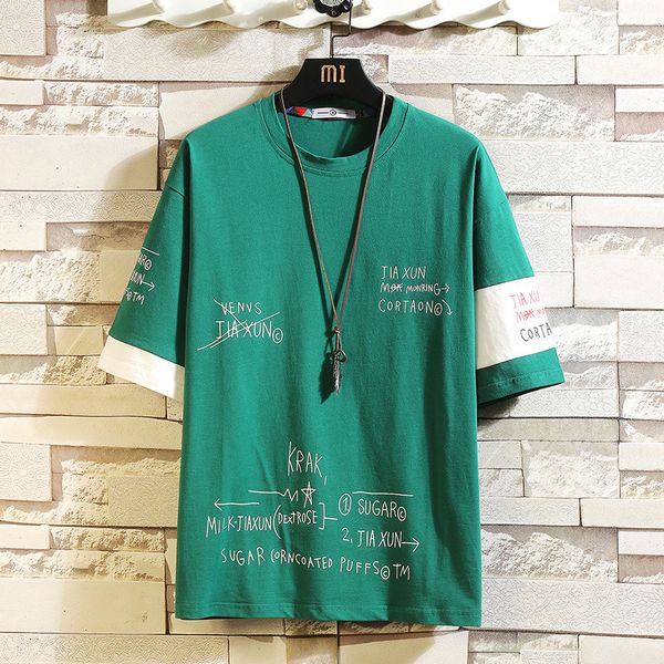 2021 new summer short sleeves harajuku korea black white t-shirt streetwear one piece hip hop punk men tees tshirt clothes eoxh, White;black
2021 new summer short sleeves harajuku korea black white t-shirt streetwear one piece hip hop punk men tees tshirt clothes eoxh, White;black