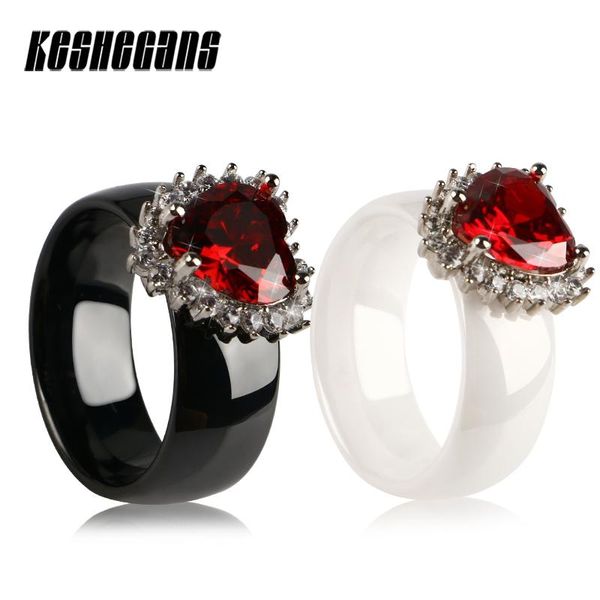 luxury heart shape red rhinestone ceramic ring for women lady healthy fashion jewelry black white wedding engagement party gifts, Slivery;golden
luxury heart shape red rhinestone ceramic ring for women lady healthy fashion jewelry black white wedding engagement party gifts, Slivery;golden