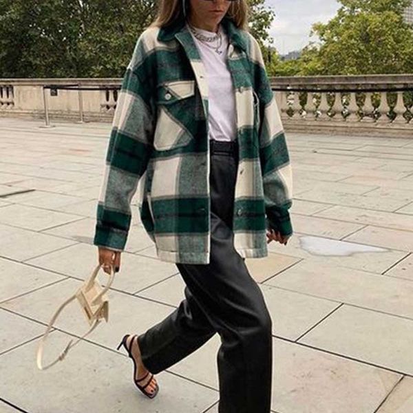 boho inspired classic thick colorblock plaid button down shirt jacket women casual streetwear jackets for women tweed jacket 201028, Black;brown
boho inspired classic thick colorblock plaid button down shirt jacket women casual streetwear jackets for women tweed jacket 201028, Black;brown