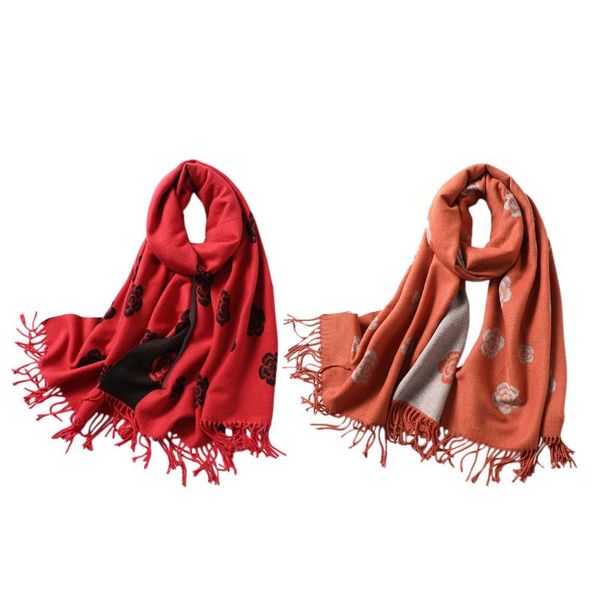 scarf for women classic floral print shawls and wrap thick warm fashion tassels scarves, Blue;gray
scarf for women classic floral print shawls and wrap thick warm fashion tassels scarves, Blue;gray