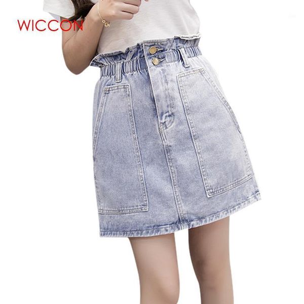 large size ruffles elastic-waist denim skirt solid color mini saia short a-line skirts feminino kawaii jupe femme1, Black
large size ruffles elastic-waist denim skirt solid color mini saia short a-line skirts feminino kawaii jupe femme1, Black