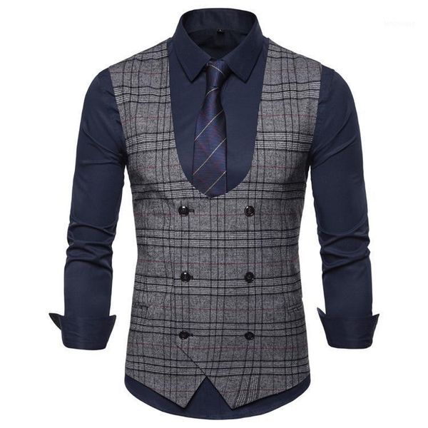 casual simple soft men vests fashion double breasted plaid suit vest latest coat design chalecos para hombre men clothing ec50mj1, Black;white
casual simple soft men vests fashion double breasted plaid suit vest latest coat design chalecos para hombre men clothing ec50mj1, Black;white