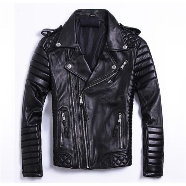 plus size brand soft sheepskin leather coat for man,men's genuine leather jacket.fashion slim motor leather clothe 201114, Black
plus size brand soft sheepskin leather coat for man,men's genuine leather jacket.fashion slim motor leather clothe 201114, Black