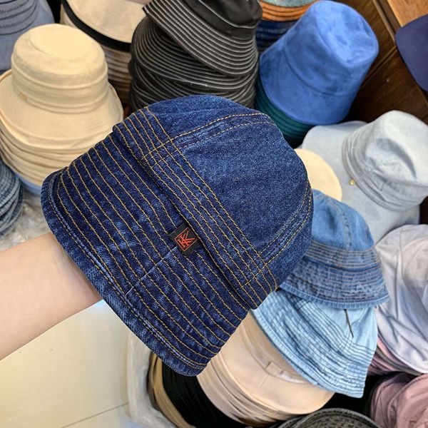 open line round cowboy bucket female basin cold department versatile student straight tube fisherman hat tide, Blue;gray
open line round cowboy bucket female basin cold department versatile student straight tube fisherman hat tide, Blue;gray