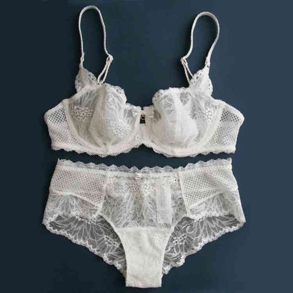 set fashion designer luxury transparent lace ultra-thin cup bra french exquisite large women's underwear, Black;white
set fashion designer luxury transparent lace ultra-thin cup bra french exquisite large women's underwear, Black;white