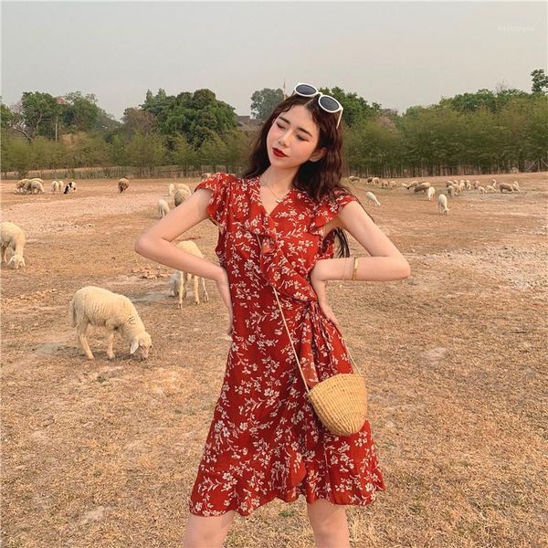 2019 fashion women v collar irregular flounces lace waist was thin floral beach holiday dress female yh1771, Black;gray
2019 fashion women v collar irregular flounces lace waist was thin floral beach holiday dress female yh1771, Black;gray