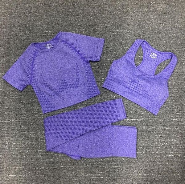 fashion designer womens cotton yoga suit gym wear sportwear tracksuits fitness sport three piece set 3 pants bra t-shirts leggings outfits, Gray
fashion designer womens cotton yoga suit gym wear sportwear tracksuits fitness sport three piece set 3 pants bra t-shirts leggings outfits, Gray