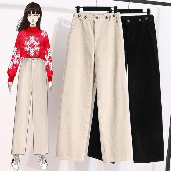 women's pants & capris long corduroy women's 2021 autumn winter loose board of oversize high waisted straight leg casual wide-leg, Black;white
women's pants & capris long corduroy women's 2021 autumn winter loose board of oversize high waisted straight leg casual wide-leg, Black;white