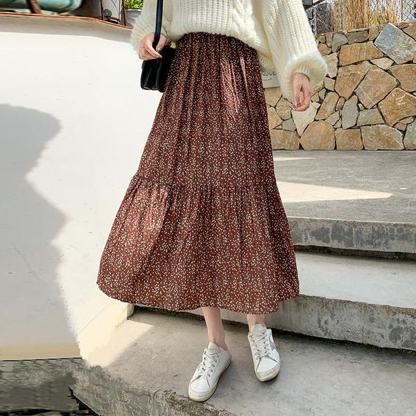 skirts 2021 spring autumn women elegant slim high waist long skirt quality vintage floral pleated hem chiffon, Black
skirts 2021 spring autumn women elegant slim high waist long skirt quality vintage floral pleated hem chiffon, Black