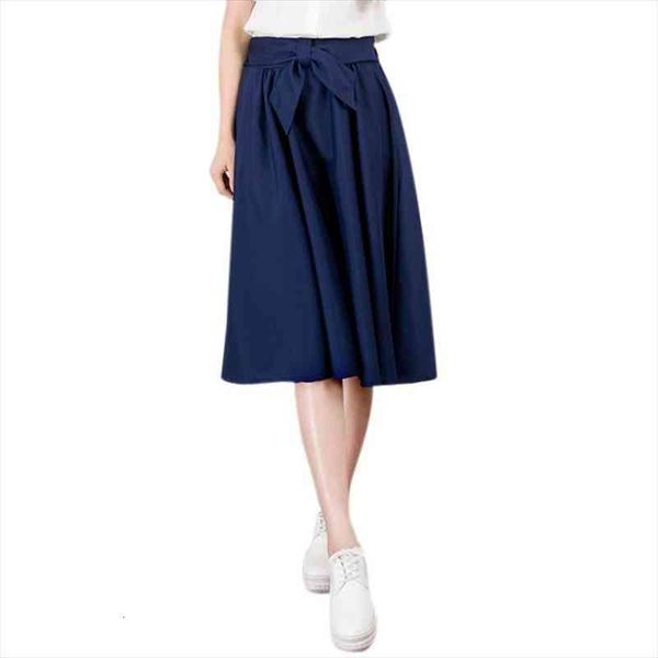 elegant women skirt high waist pleated knee length skirt vintage a line big bow skirts, Black
elegant women skirt high waist pleated knee length skirt vintage a line big bow skirts, Black