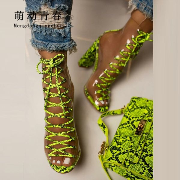 clear pvc women pumps sandals chunky heels lace up pumps mujer ladies snkake print summer boots party women pumps green zapatos y200323, Black
clear pvc women pumps sandals chunky heels lace up pumps mujer ladies snkake print summer boots party women pumps green zapatos y200323, Black