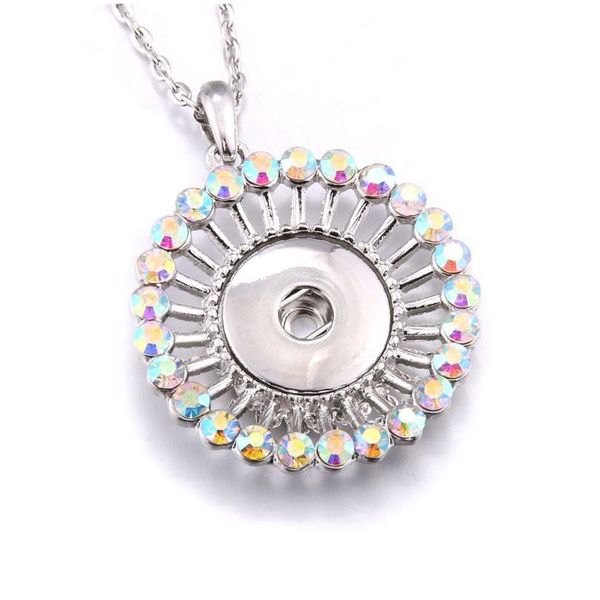 2019 new snap jewelry rhinestone metal round snap button necklaces 18mm snap pendant necklace for women girls diy button bbywol, Silver 
2019 new snap jewelry rhinestone metal round snap button necklaces 18mm snap pendant necklace for women girls diy button bbywol, Silver