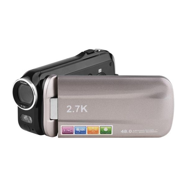 2.7k ultra hd mini digital video camera dv camcorder 48mp 3 inch rotatable lcd touchscreen 18x zoom built-in led fill-in light
2.7k ultra hd mini digital video camera dv camcorder 48mp 3 inch rotatable lcd touchscreen 18x zoom built-in led fill-in light