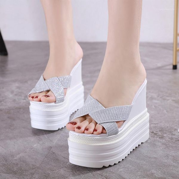 bling bling sequined sandals 13cm high-heeled slippers women summer sandals with platform peep toe1, Black
bling bling sequined sandals 13cm high-heeled slippers women summer sandals with platform peep toe1, Black
