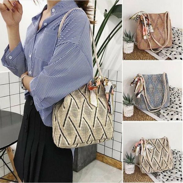 storage bags vintage handmade straw woven bag rattan retro rope knitted women crossbody handbag with ring fresh summer beach
storage bags vintage handmade straw woven bag rattan retro rope knitted women crossbody handbag with ring fresh summer beach