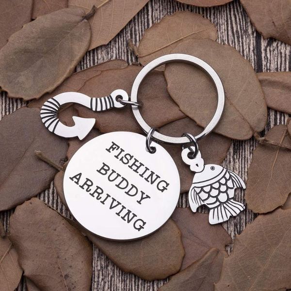 dad keychain new father day grandpa announcement gifts fishing buddy arriving key chain for him men husband, Silver
dad keychain new father day grandpa announcement gifts fishing buddy arriving key chain for him men husband, Silver