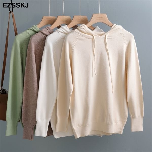 casual autumn spring hooded sweater pullovers women female loose sweater knit jumpers 201111, White;black
casual autumn spring hooded sweater pullovers women female loose sweater knit jumpers 201111, White;black