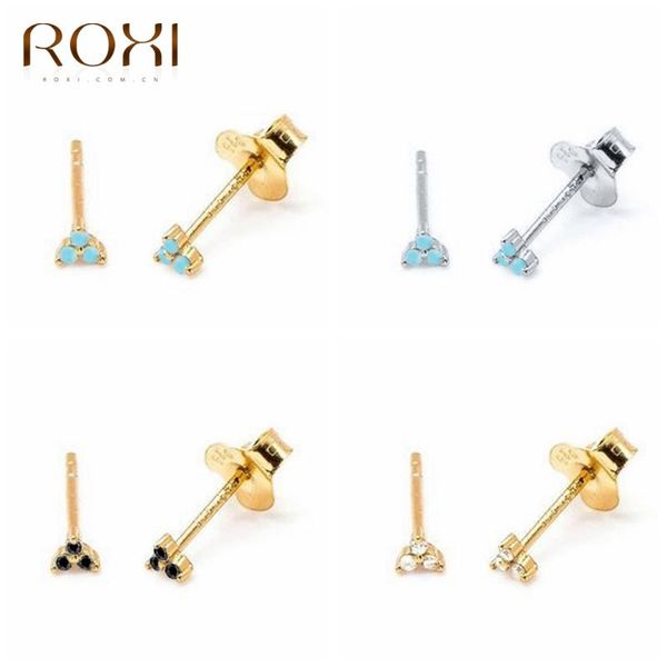 stud roxi simple turquoise stone clover earrings for women triangle small piercing 925 sterling silver jewelry, Golden;silver
stud roxi simple turquoise stone clover earrings for women triangle small piercing 925 sterling silver jewelry, Golden;silver