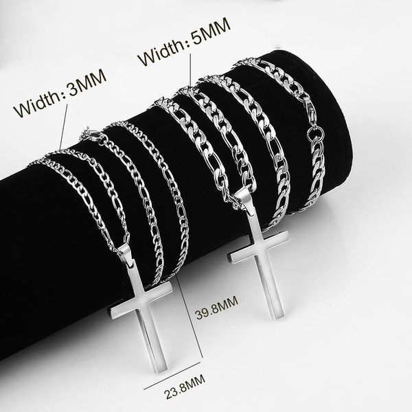 european and american hip hop cross pendant necklace for mens women silver color stainless steel necklaces simple custom jewelry1
european and american hip hop cross pendant necklace for mens women silver color stainless steel necklaces simple custom jewelry1