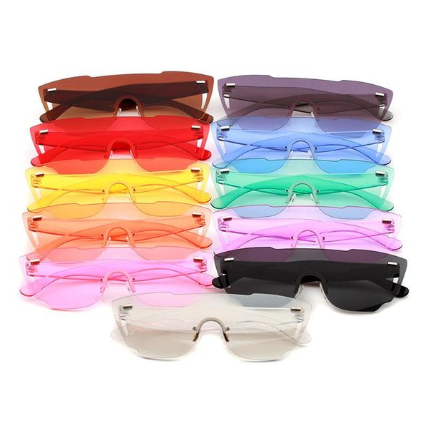 oversized rimless sunglasses women 2020 green white pink yellow big frameless ladies fashion sun glasses retro festival glasses, White;black
oversized rimless sunglasses women 2020 green white pink yellow big frameless ladies fashion sun glasses retro festival glasses, White;black