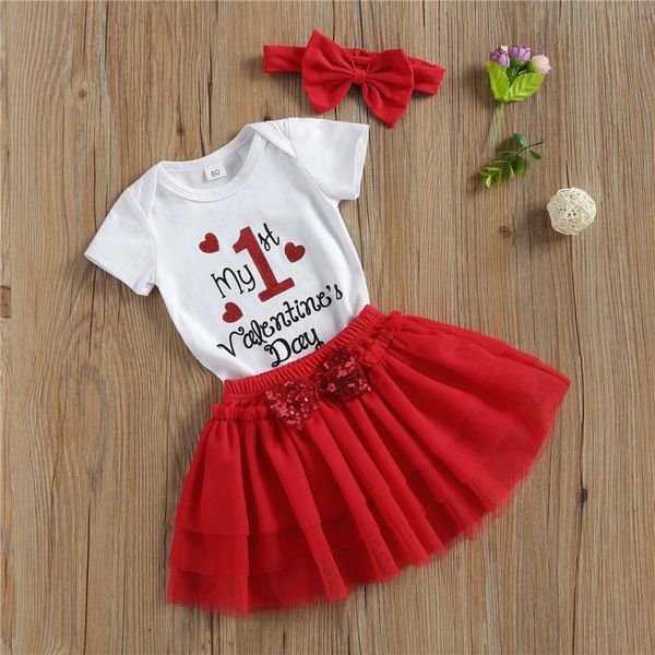 clothing sets 2021 baby girl 3 piece outfits my first valentine's day letter printed romper mesh tutu skirt headband born set, White
clothing sets 2021 baby girl 3 piece outfits my first valentine's day letter printed romper mesh tutu skirt headband born set, White