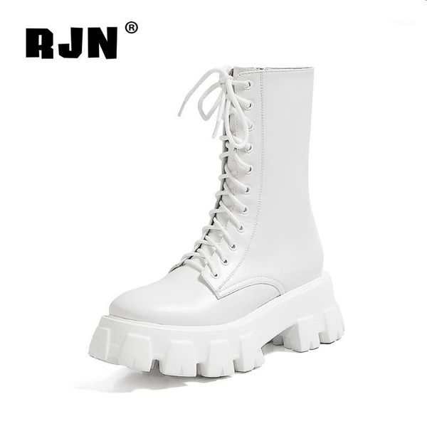 rjn genuine leather platform boots stylish and handsome round head lace-up motorcycle boots autumn women's ro1481, Black
rjn genuine leather platform boots stylish and handsome round head lace-up motorcycle boots autumn women's ro1481, Black