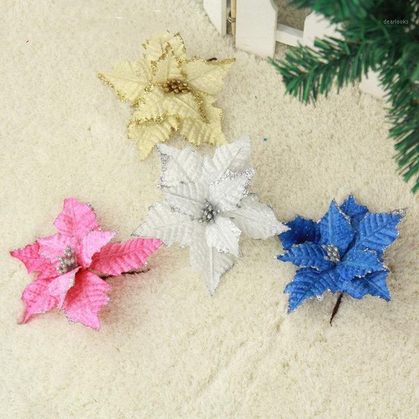 10pcs diy cuttings artificial flannelette flowers glitter poinsettia home ornament festivals christmas tree decor party supplies1
10pcs diy cuttings artificial flannelette flowers glitter poinsettia home ornament festivals christmas tree decor party supplies1